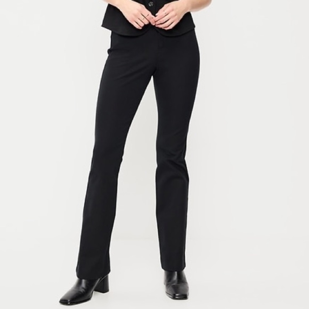Old Navy Black High-Waisted Pixie Flare Pants Size 8 Tall